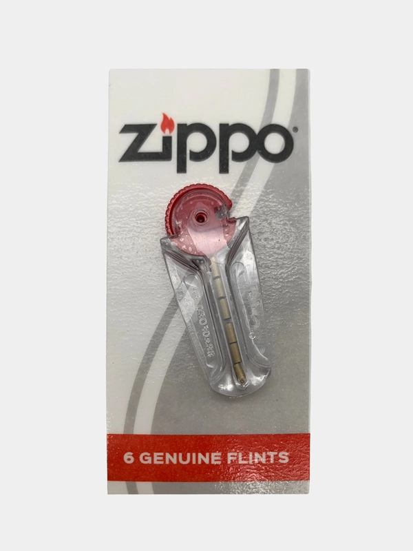 Кремни Zippo для бензиновых зажигалок, 6 штук в кейсе, в блистере