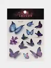 Лайм временные татуировки (бабочки)