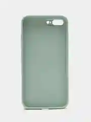 Мятный чехол силиконовый со стеклянной панелью для iPhone 7 Plus / iPhone 8 Plus