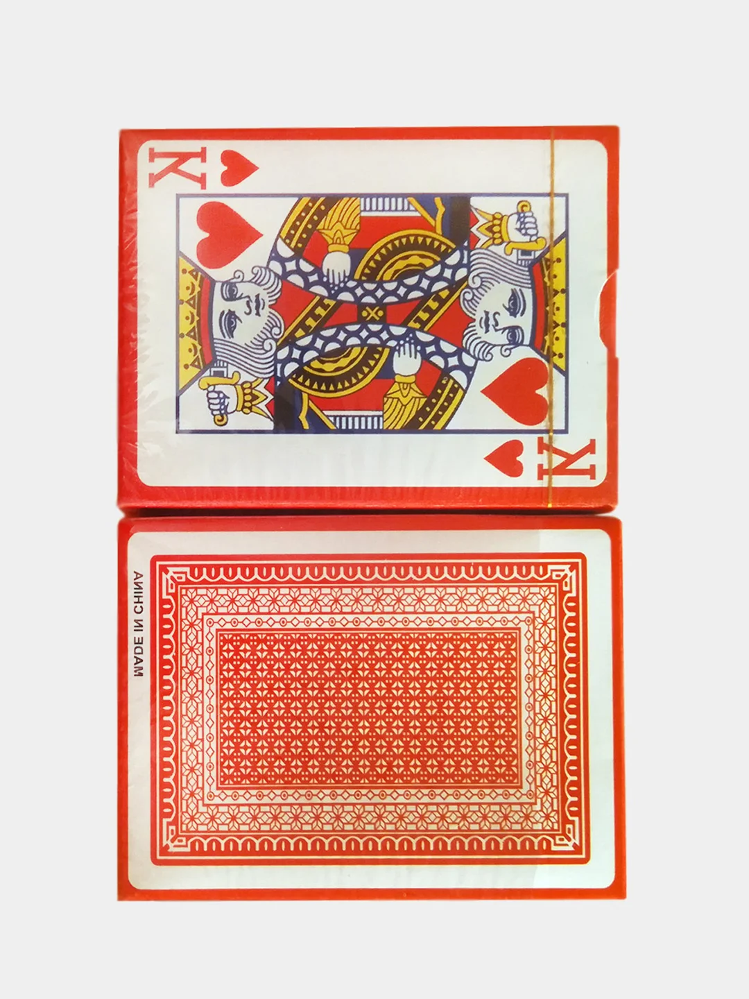 Красный карты для покера, игральные, 54 штуки