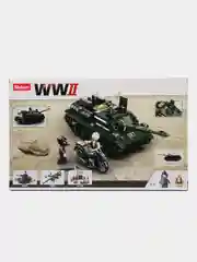 Конструктор Армия "Танк ПТ-САУ 100", 338 деталей