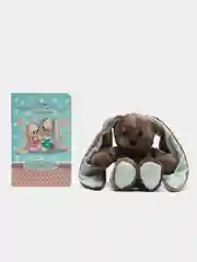 Мягкая игрушка "Зайка Lu с книжкой", мальчик