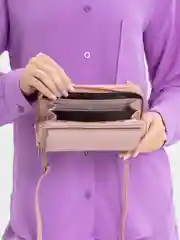 Розовый женская сумка клатч из экокожи