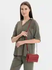 Красный женская сумка клатч из экокожи