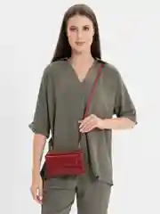 Красный женская сумка клатч из экокожи