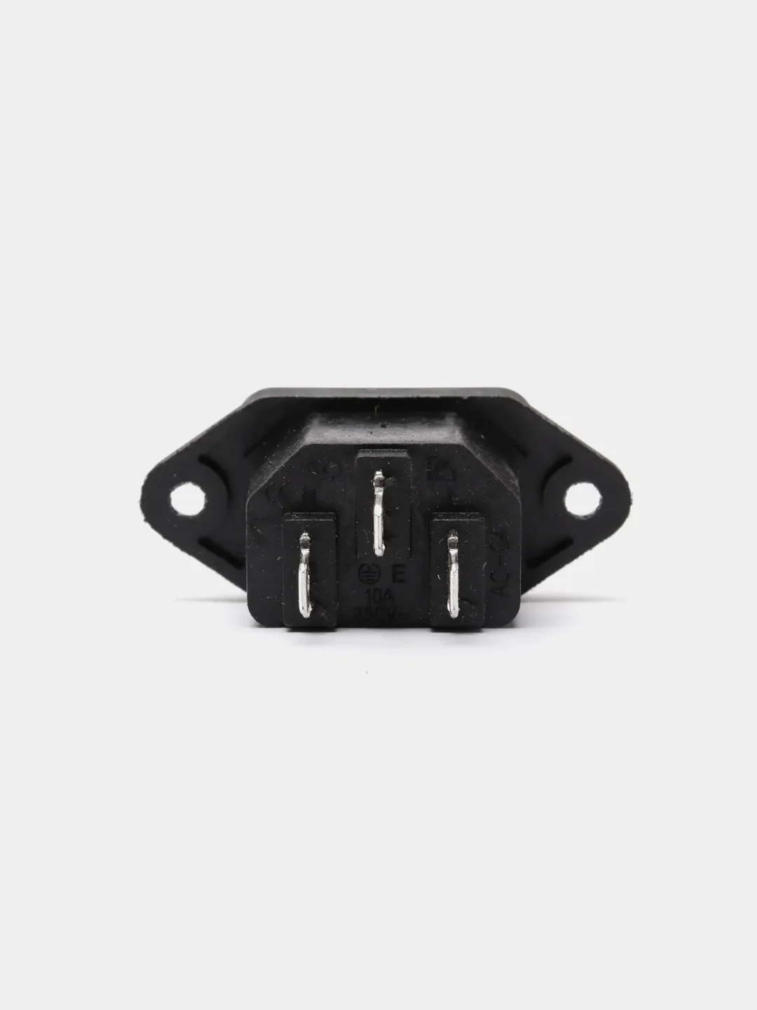10 штук Сетевой разъем AC-016 AC-04 черный на корпус штекер питания C13 C14 IEC 320