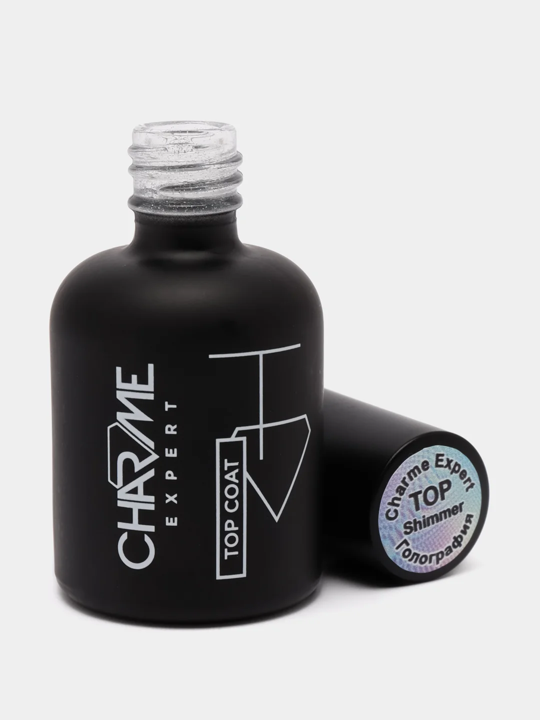 Топ для гель-лака голография Charme Expert Shimmer без липкого слоя, завершающее покрытие