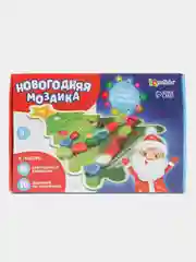 Новогодняя мозаика, со светящимися камушками