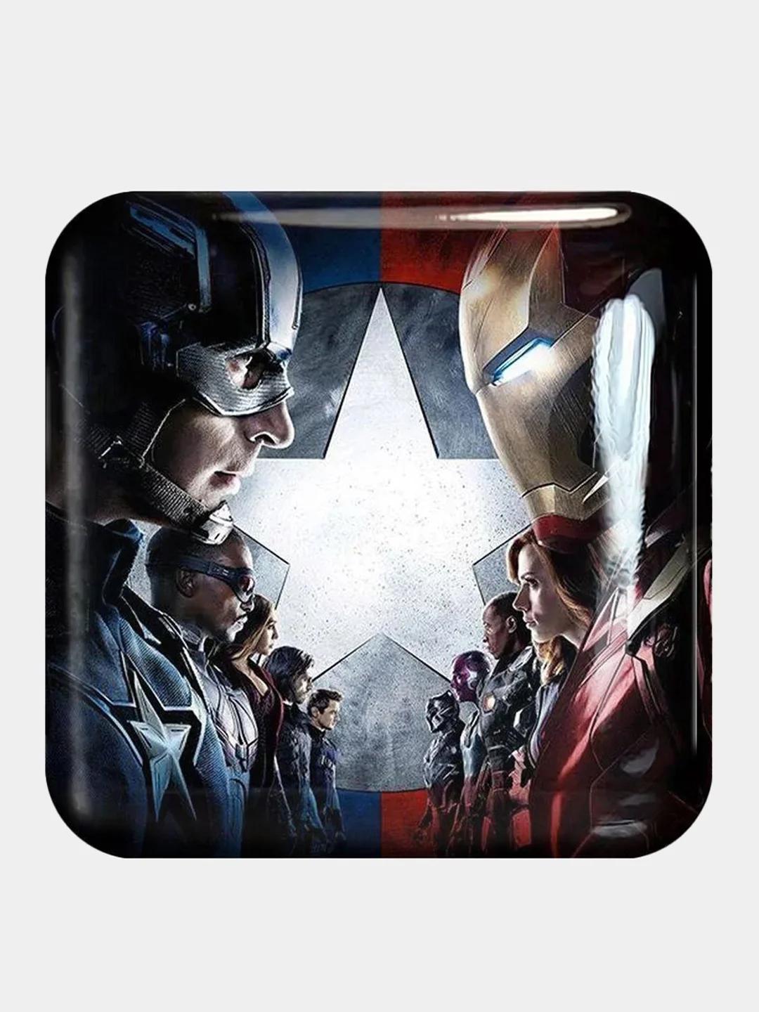 Лазурный 3d стикеры (наклейки) на телефон Marvel Мстители