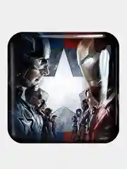Лазурный 3d стикеры (наклейки) на телефон Marvel Мстители