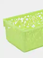 Салатовый корзина ажурная, корзинка пластиковая