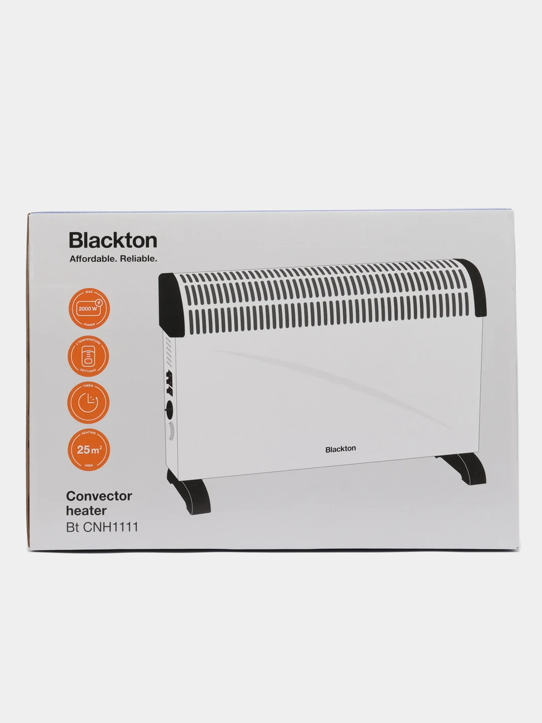 Черный конвекторный обогреватель Blackton Bt CNH1111, 3 режима, 2000Вт
