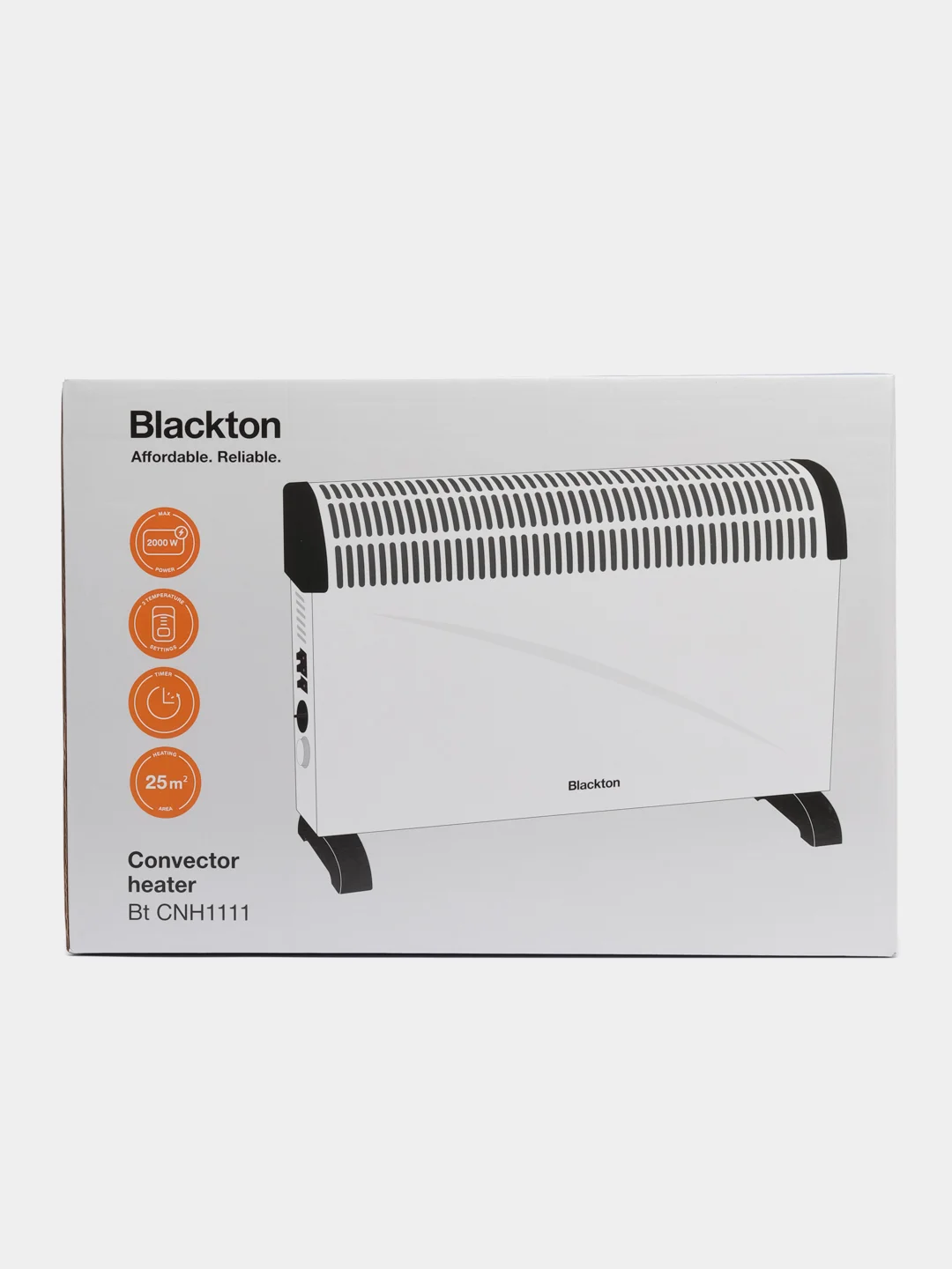 Белый конвекторный обогреватель Blackton Bt CNH1111, 3 режима, 2000Вт