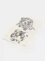 Тёмно-коричневый временная татуировка, 10,5 х 6 см
