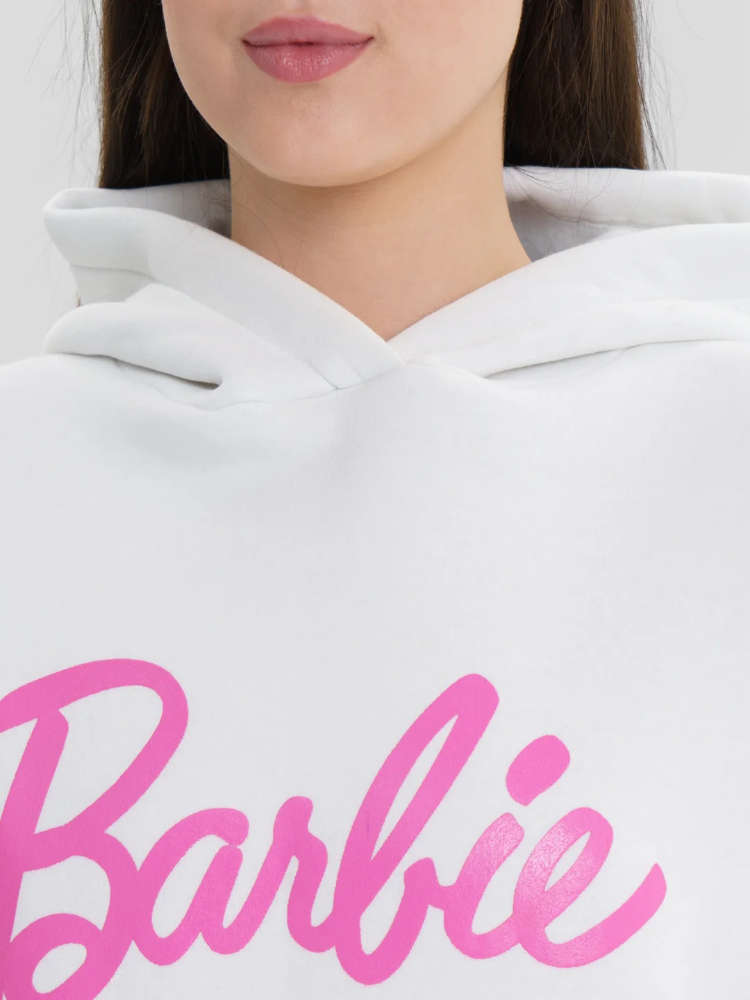 Белый женская кофта. Свитер. Худи Barbie