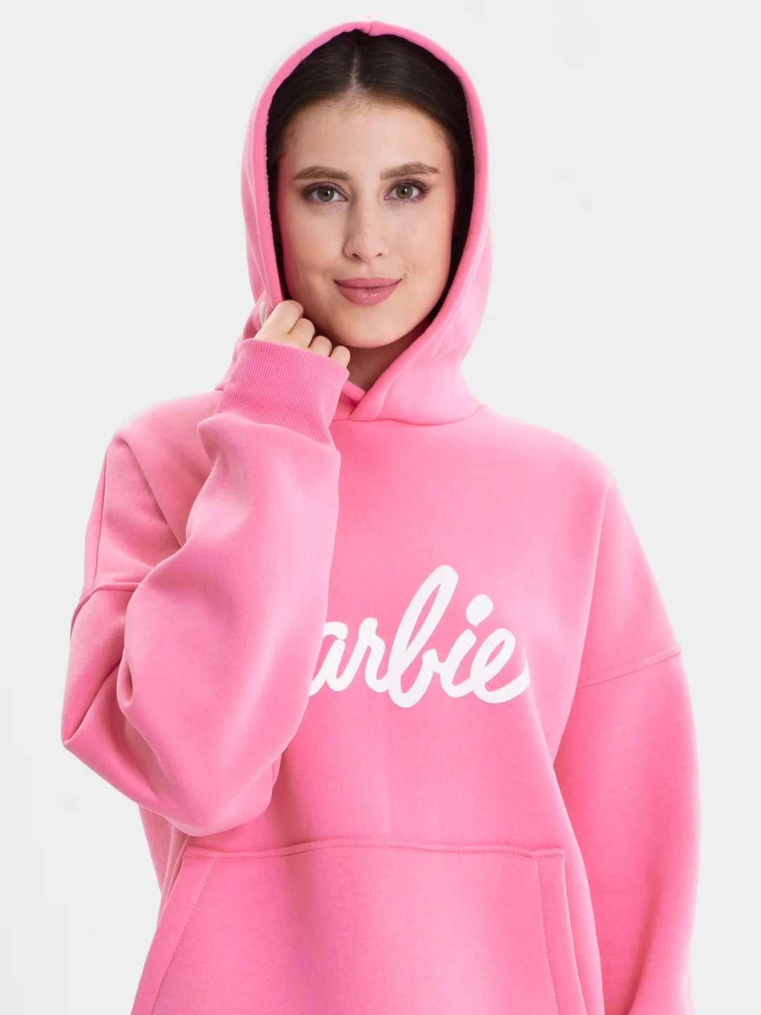 Белый женская кофта. Свитер. Худи Barbie