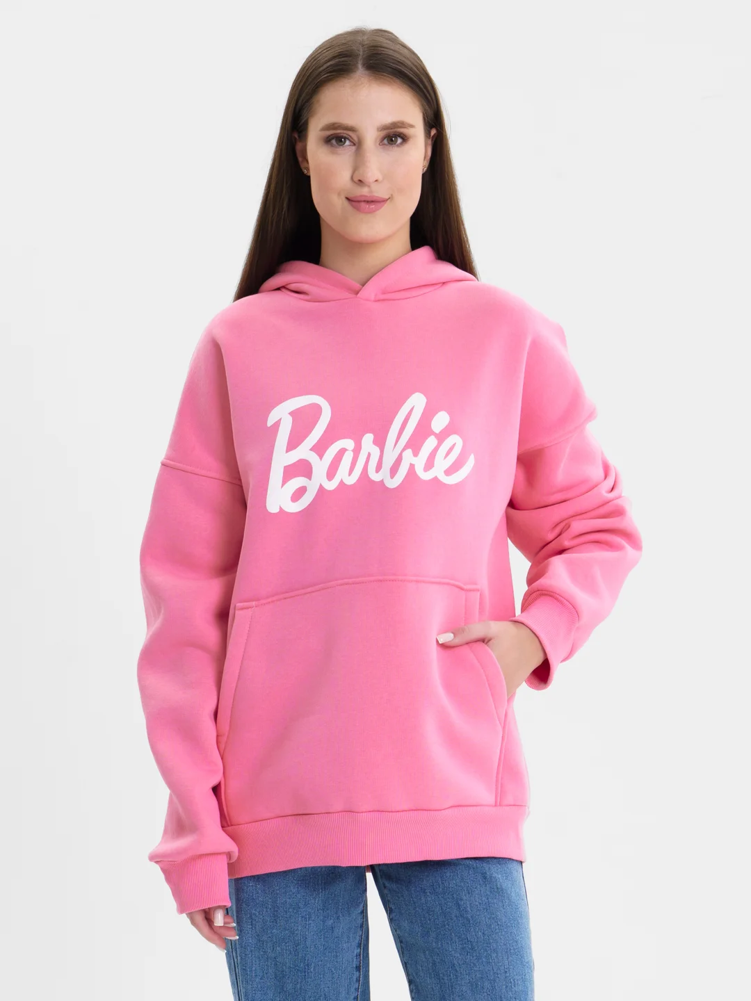 Розовый женская кофта. Свитер. Худи Barbie