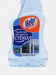 Средство для мытья стёкол и зеркал Help, свежий озон, 500 мл