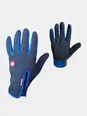 Синий спортивные сенсорные демисезонные перчатки (unisex)