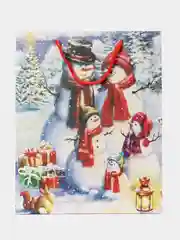 Пакет подарочный новогодний, для подарка Золотая Сказка "Snowman", глиттер, 608232