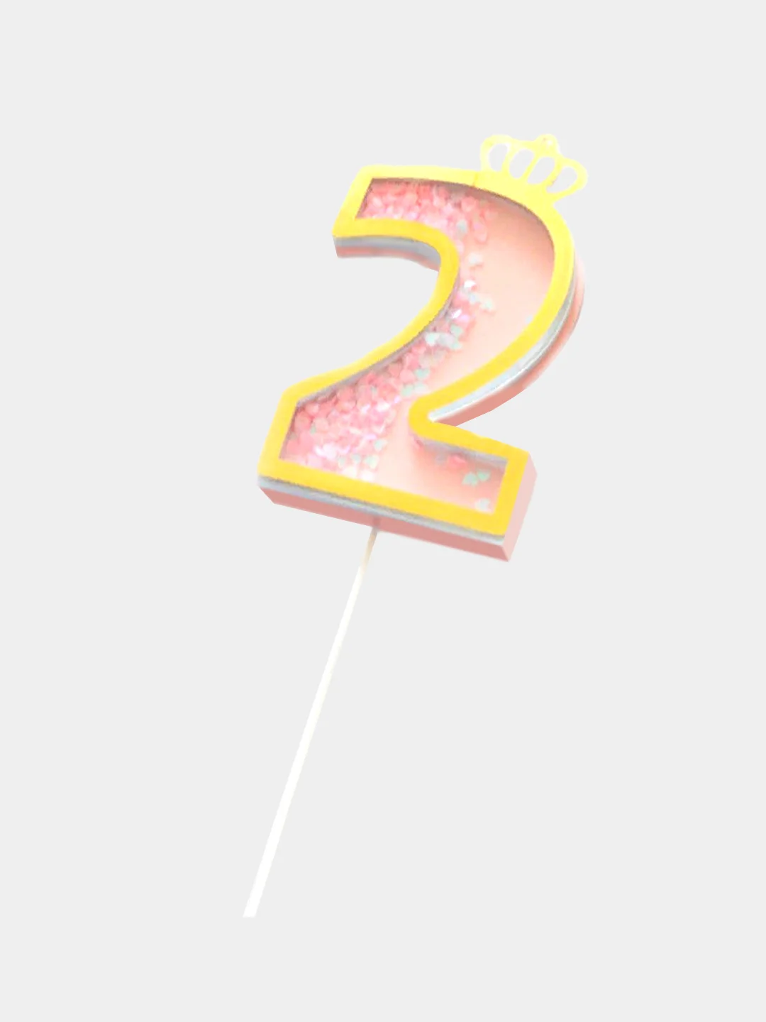Коралловый топпер для украшения торта Happy birthday