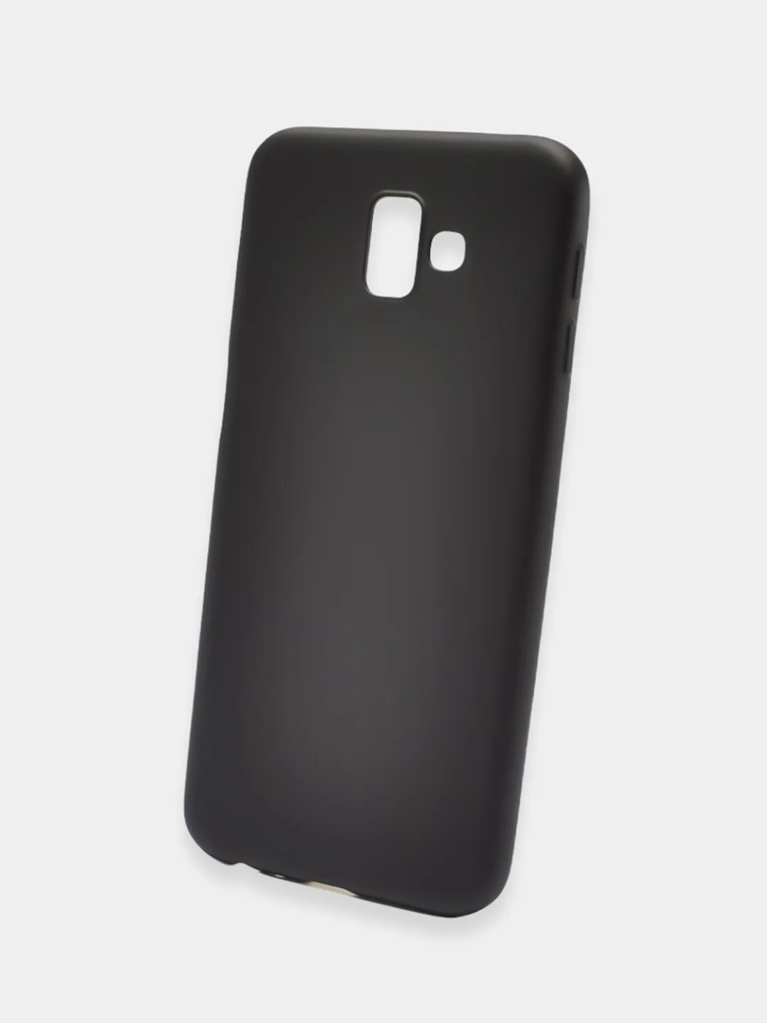 Чехол Samsung Galaxy J6+ / J6 Plus, Самсунг Галакси Джи6+ / Джи6 Плюс черный силиконовый