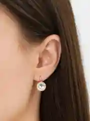 Лазурный серьги с голубым камнем