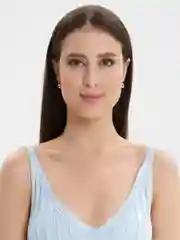 Лазурный серьги с голубым камнем