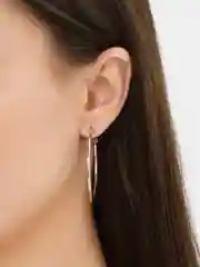 Серебряный серьги Xuping, гипоаллергенный, медицинский сплав, 45 мм