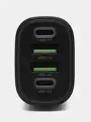 Черный автомобильное зарядное устройство HOCO NZ11 72W, USB-C, USB-A