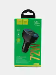 Черный автомобильное зарядное устройство HOCO NZ11 72W, USB-C, USB-A