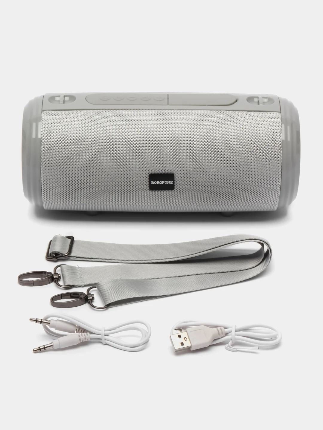 Серый колонка беспроводная портативная Bluetooth Borofone BR13