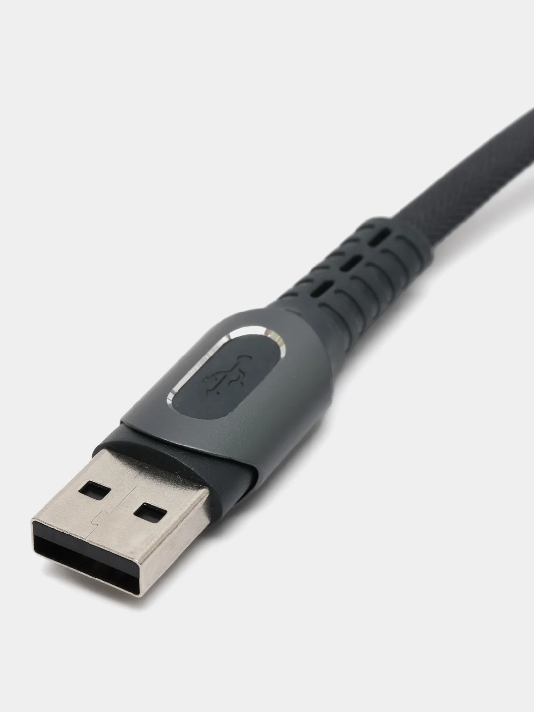 Черный forza кабель для зарядки "Экстрим", Micro USB, 1 м, 2.4А, быстрая зарядка QC3.0, ткань