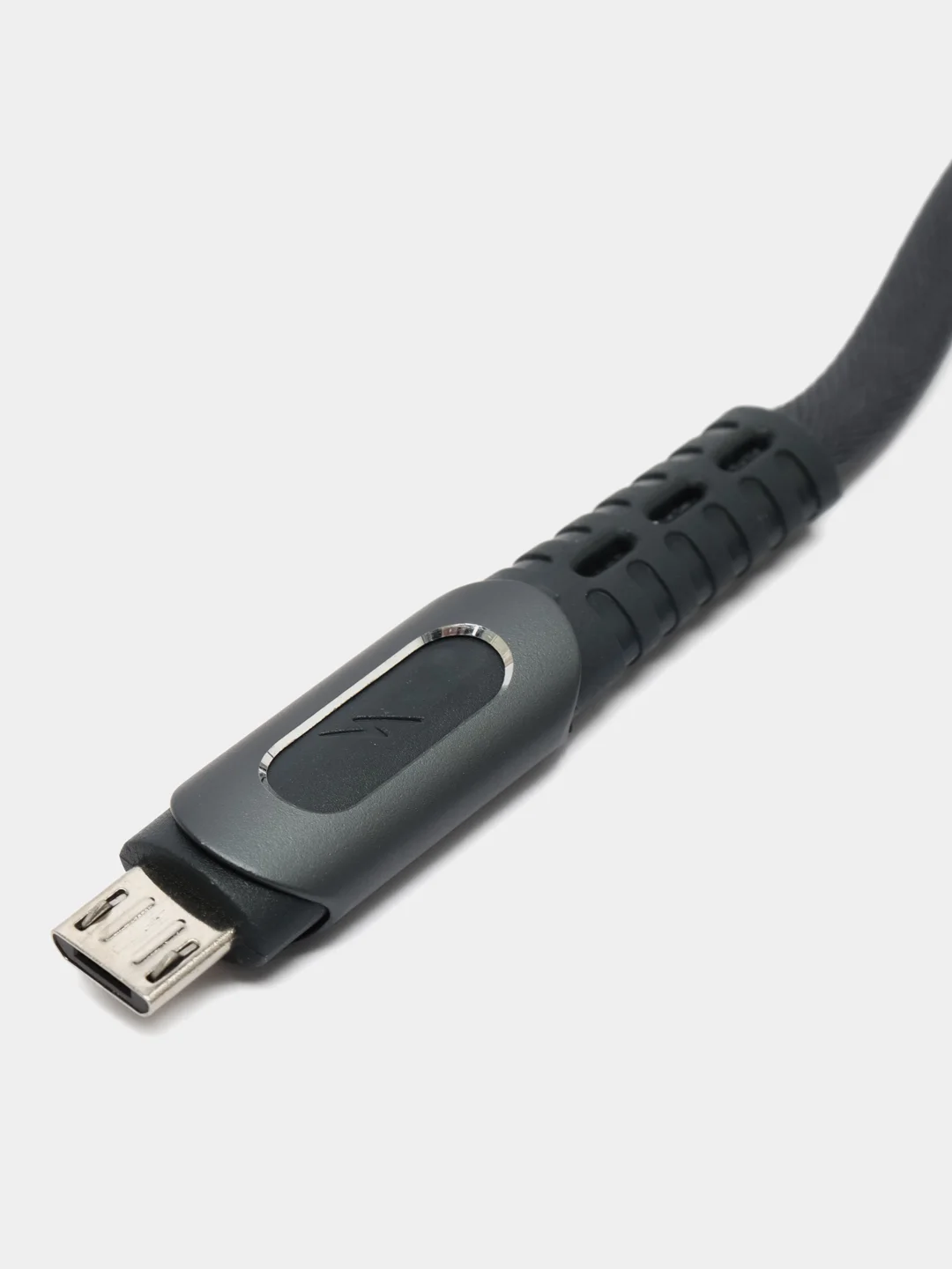 Черный forza кабель для зарядки "Экстрим", Micro USB, 1 м, 2.4А, быстрая зарядка QC3.0, ткань
