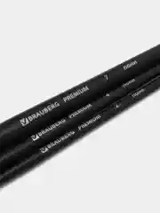 Кисти, кисточки для акварели, гуаши Brauberg, 3 штуки, пони, круглые № 2, 4, 7, 201021