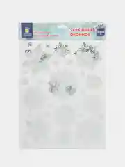 Наклейки на окно, новогодние, многоразовые, декор на новый год, Золотая Сказка
