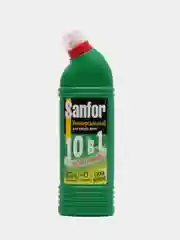 Универсальное чистящее средство Sanfor "Лимонная свежесть", 10 в 1, 750 мл