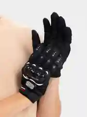 Перчатки мотоциклетные с защитными вставками, пара, размер L, черные