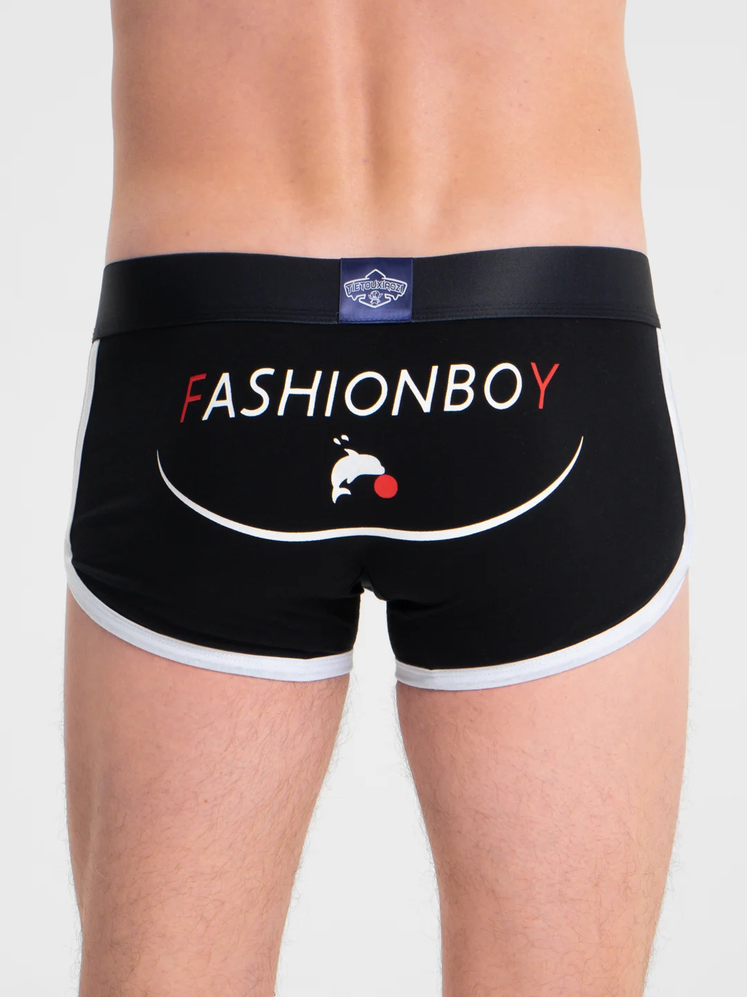 Черный трусы мужские боксеры/ трусы хлопок/ Fashionboy