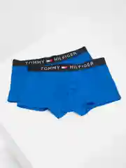 Голубой трусы-боксеры мужские, спортивные, хлопковые, 2 штуки