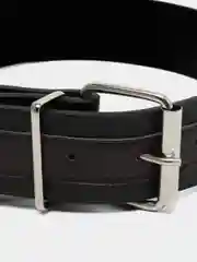 Ошейник двухслойный 66 х 3,5 см, ОШ 50-60, коричнево-чёрный