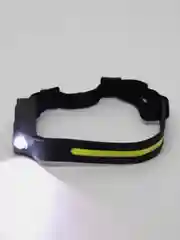 Фонарь налобный с аккумулятором, светодиодный, USB