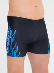 Синий мужские плавки fire burning для купания