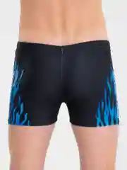 Синий мужские плавки fire burning для купания
