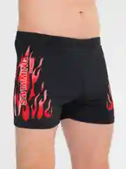 Красный мужские плавки fire burning для купания