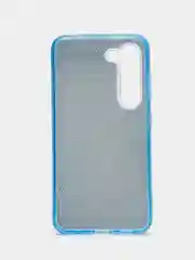 Голубой чехол Samsung Galaxy S23, S23 Ultra, Самсунг С23, С23 ультра блестящий, сияющий