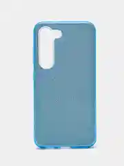 Голубой чехол Samsung Galaxy S23, S23 Ultra, Самсунг С23, С23 ультра блестящий, сияющий