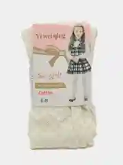 Светло-жёлтый колготки детские белые