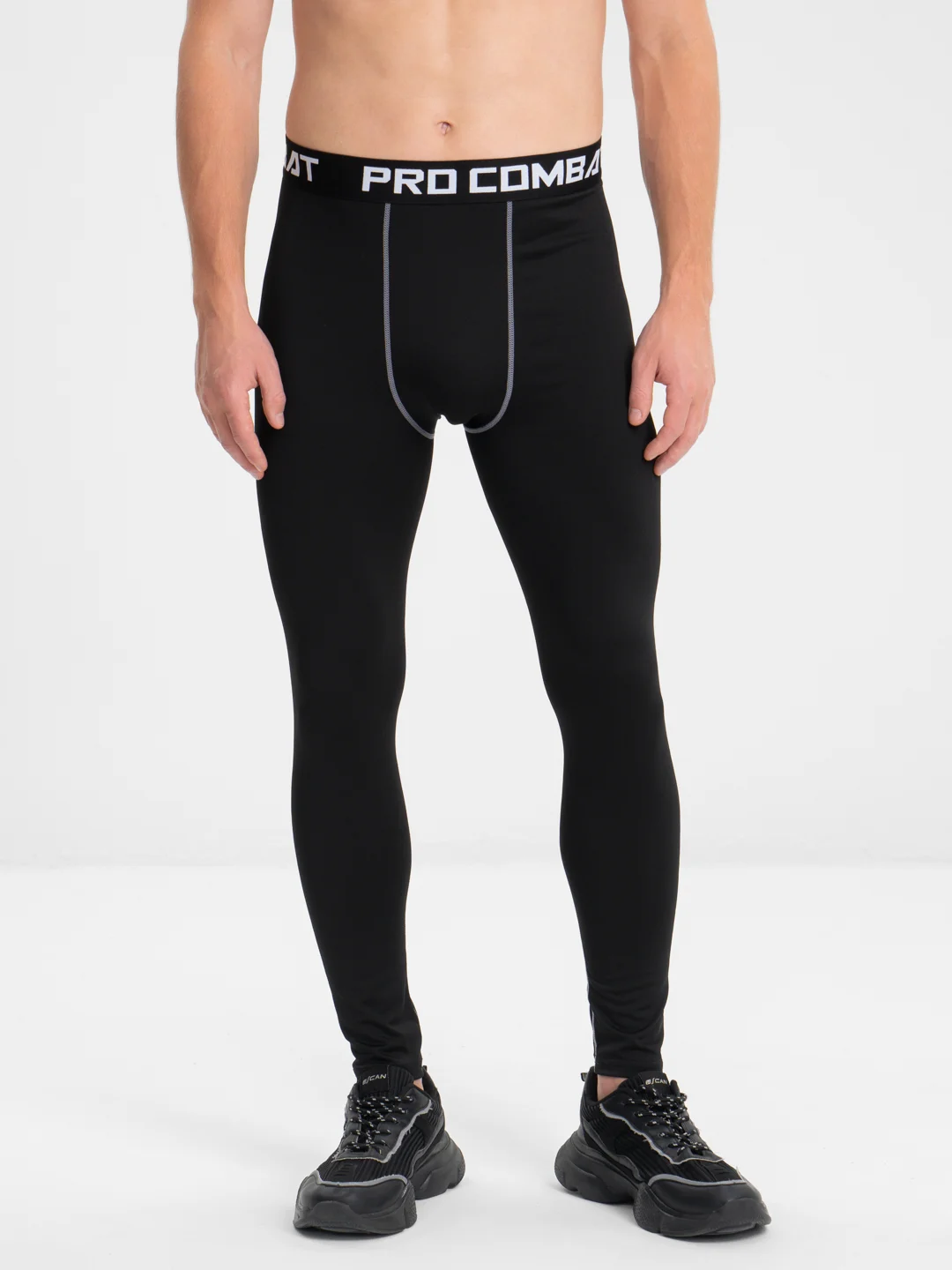 Серебряный спортивные мужские шорты тайтсы Pro Combat, компрессионные