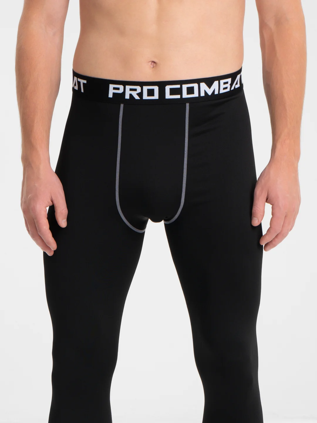 Серебряный спортивные мужские шорты тайтсы Pro Combat, компрессионные